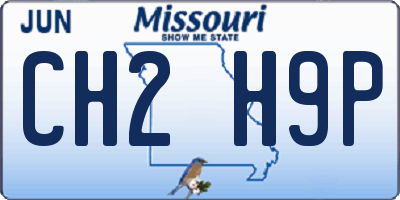 MO license plate CH2H9P