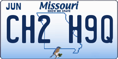 MO license plate CH2H9Q