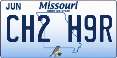 MO license plate CH2H9R