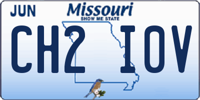 MO license plate CH2I0V