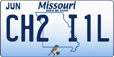MO license plate CH2I1L