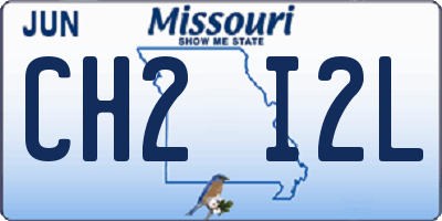 MO license plate CH2I2L