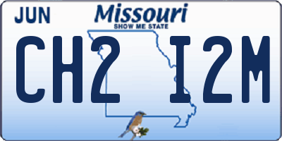MO license plate CH2I2M