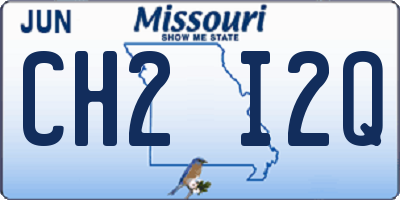 MO license plate CH2I2Q