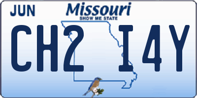 MO license plate CH2I4Y