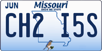 MO license plate CH2I5S