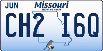 MO license plate CH2I6Q