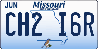 MO license plate CH2I6R