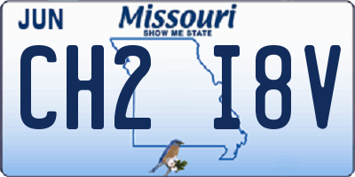MO license plate CH2I8V