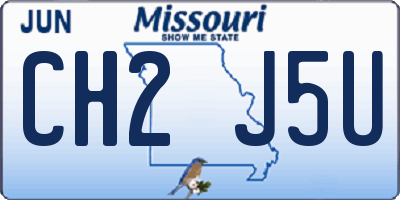 MO license plate CH2J5U