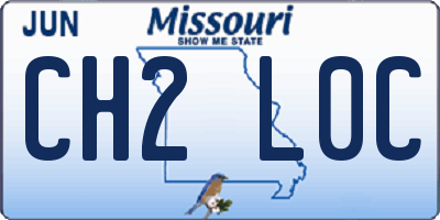 MO license plate CH2L0C