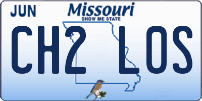 MO license plate CH2L0S