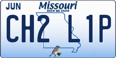 MO license plate CH2L1P
