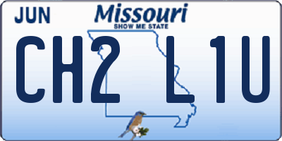 MO license plate CH2L1U