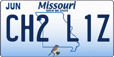 MO license plate CH2L1Z