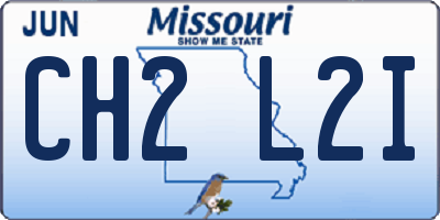 MO license plate CH2L2I