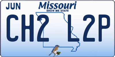 MO license plate CH2L2P