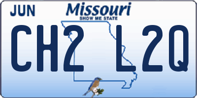 MO license plate CH2L2Q