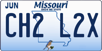 MO license plate CH2L2X