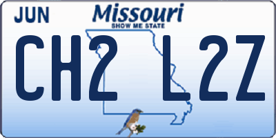 MO license plate CH2L2Z