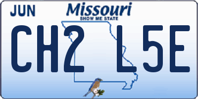 MO license plate CH2L5E