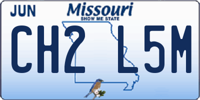 MO license plate CH2L5M