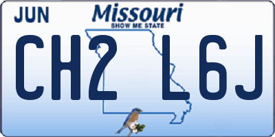 MO license plate CH2L6J