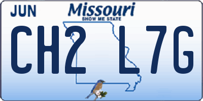 MO license plate CH2L7G
