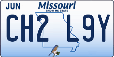 MO license plate CH2L9Y