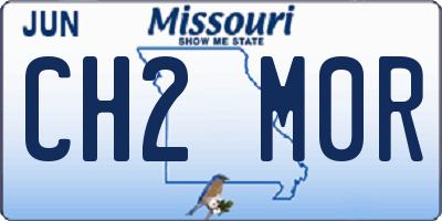 MO license plate CH2M0R