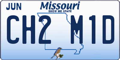 MO license plate CH2M1D
