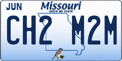 MO license plate CH2M2M