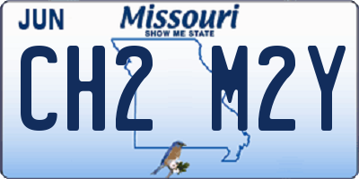 MO license plate CH2M2Y