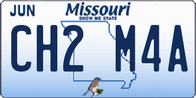 MO license plate CH2M4A