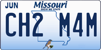 MO license plate CH2M4M