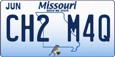 MO license plate CH2M4Q