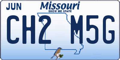 MO license plate CH2M5G