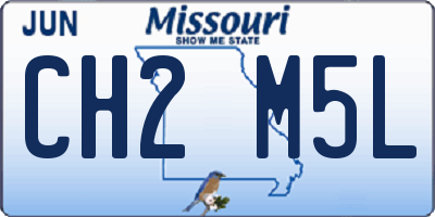 MO license plate CH2M5L