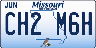 MO license plate CH2M6H