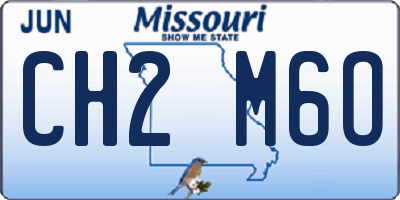 MO license plate CH2M6O