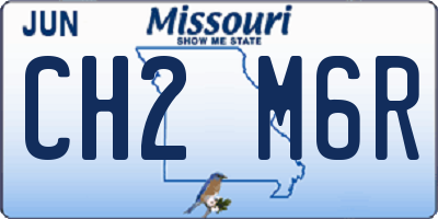 MO license plate CH2M6R