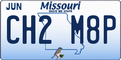 MO license plate CH2M8P