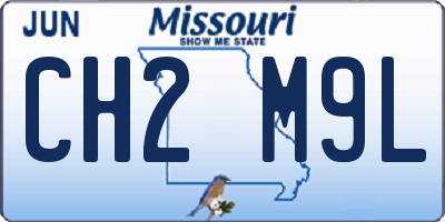 MO license plate CH2M9L