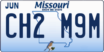 MO license plate CH2M9M