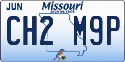 MO license plate CH2M9P