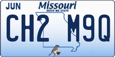 MO license plate CH2M9Q