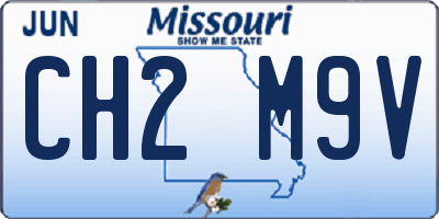 MO license plate CH2M9V