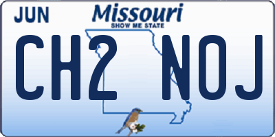 MO license plate CH2N0J