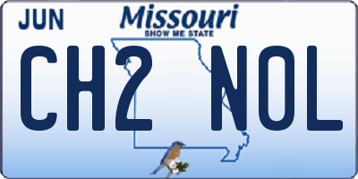 MO license plate CH2N0L