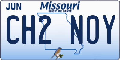 MO license plate CH2N0Y